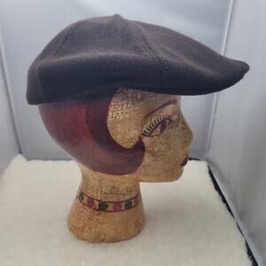 Cremieux Navy blue Knit Small Medium Paperboy Newsboy Gatsby Cabbie Scally Cap